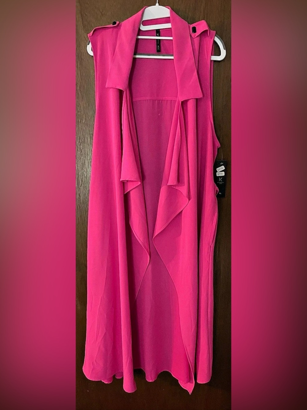 IC by Connie K Pink Duster Size XL NWT